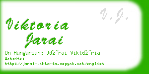 viktoria jarai business card